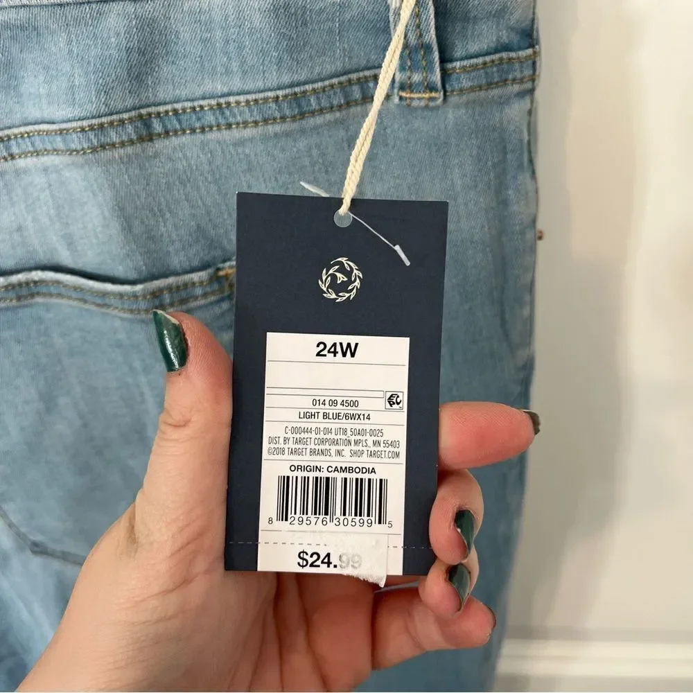 Universal Threads High Rise Skinny NEW light blue 24W